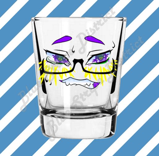 Abashed Ahegao Shot Glass