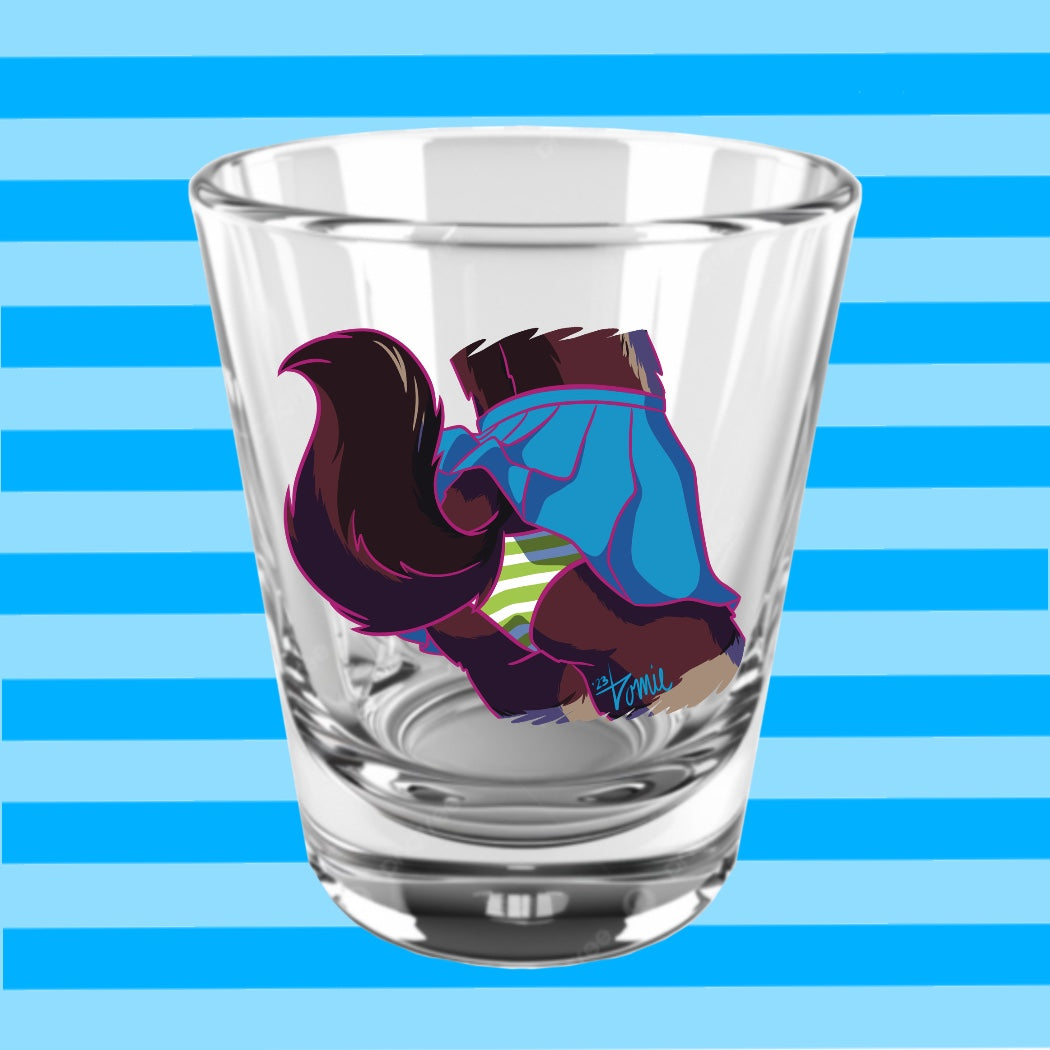 PREORDER Wolfgirl Blue Panty Shot Glass