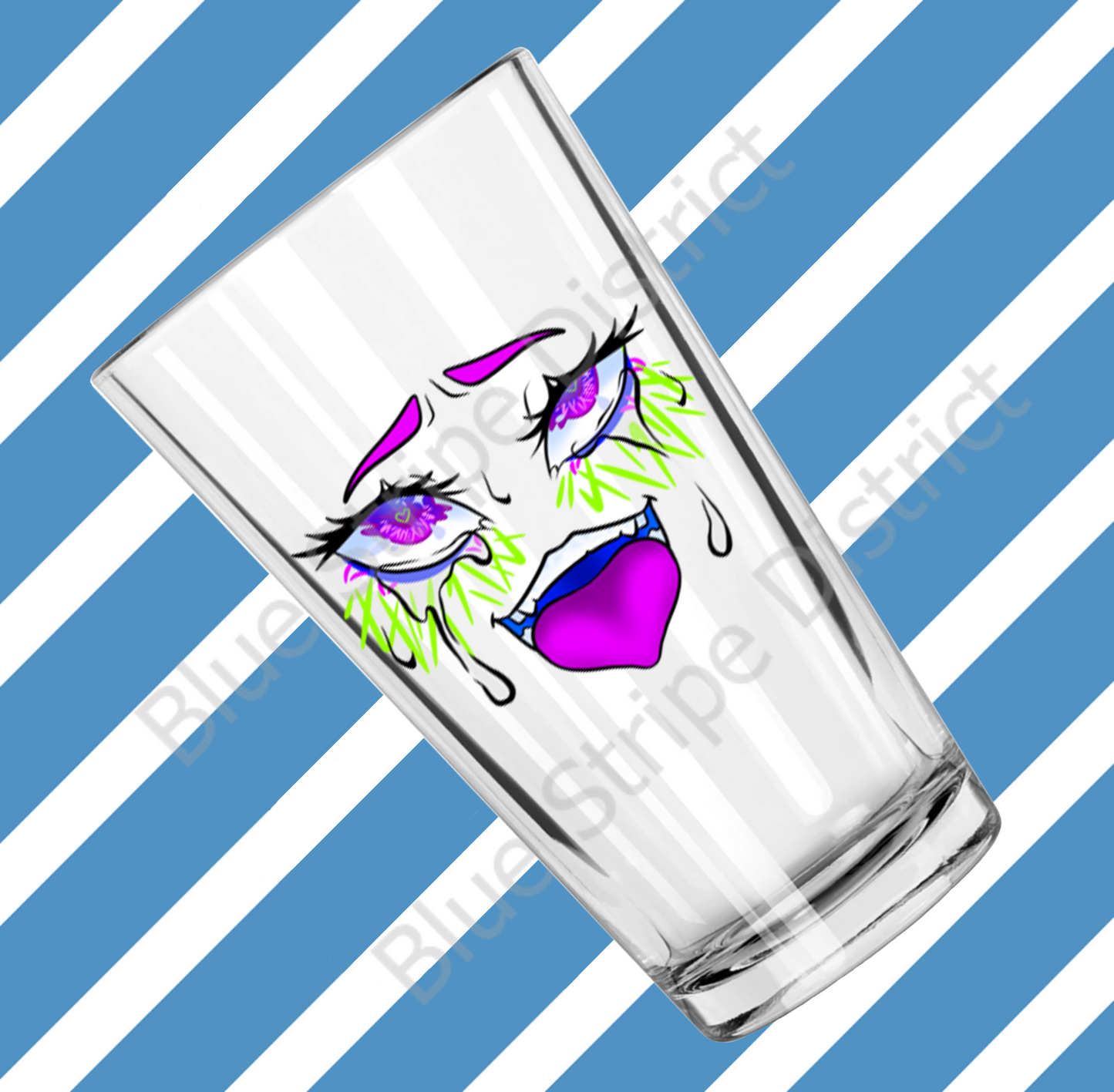 16oz Ecchi Ahegao Glass