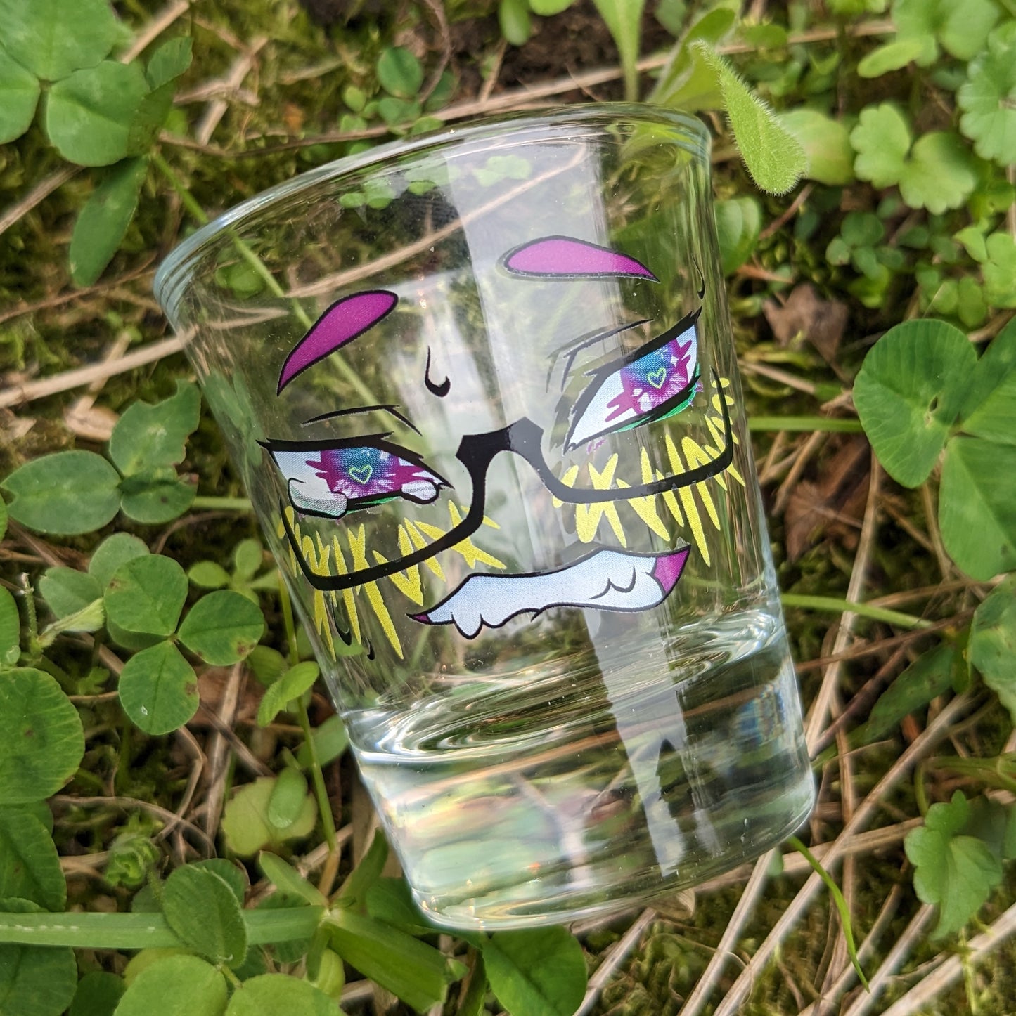 Abashed Ahegao Shot Glass