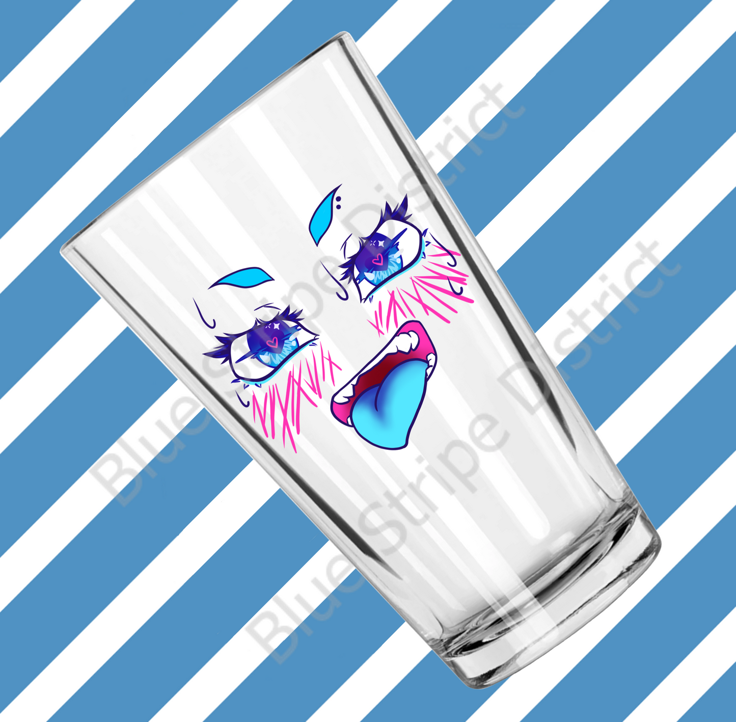 16oz Neo Ahegao Glass
