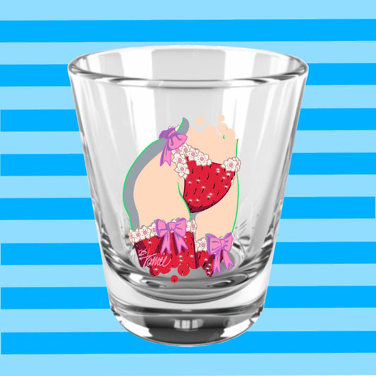 PREORDER Red Lingerie Panty Shot Glass